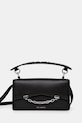 Karl Lagerfeld poseta de piele uni negru A1W30446