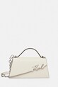 Шкіряна сумочка Karl Lagerfeld бежевий A1W30458