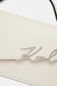 Шкіряна сумочка Karl Lagerfeld K/SIGNATURE бежевий A1W30458