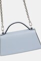 Akcesoria Karl Lagerfeld torebka skórzana K/SIGNATURE A1W30458 niebieski