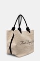 Karl Lagerfeld geanta de bumbac A1W46012 bej SS25