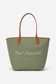 Kabelka Karl Lagerfeld HOTEL KARL potisk zelená A1W46075