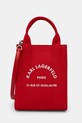Torba Karl Lagerfeld premalo za format A4 crvena A1W50039