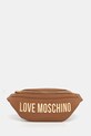 Сумка на пояс Love Moschino не вмещает А4 коричневый JC4195PP1