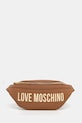 Сумка на пояс Love Moschino не вміщує А4 коричневий JC4195PP1