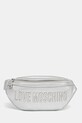 Сумка на пояс Love Moschino не вмещает А4 серебрянный JC4195PP1
