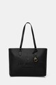 Шкіряна сумочка Love Moschino лицьова шкіра чорний JC4114PP1