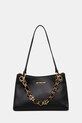 Love Moschino borsa a mano in pelle pelle fiore nero JC4073PP1