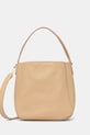 Kožená kabelka Twinset usňová koža béžová 251TD8332