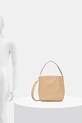 Kožená kabelka Twinset 251TD8332 béžová
