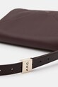 Kožená kabelka A.P.C. sac daria flap burgundské PXBCD.F61901