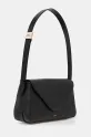 Kožna torba A.P.C. sac daria flap PXBCD.F61901 crna SS25