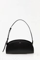 A.P.C. torebka skórzana sac demi-lune shoulder gładkie czarny PXCAX.F61997