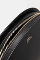 A.P.C. torebka skórzana sac demi-lune shoulder PXCAX.F61997 czarny