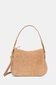 Coccinelle geanta de mana din piele intoarsa uni bej E1.PQS.13.02.01