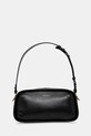 Coccinelle poseta de piele uni negru E1.SKB.12.01.01