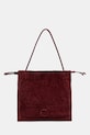 Semišová kabelka Coccinelle COCCINELLEDULSE SUEDE semišová kůže burgundské E1.SS6.11.01.01