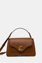 Kožená kabelka Coccinelle přírodní kůže hnědá E1.SSK.18.01.01