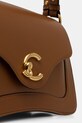 Kožená kabelka Coccinelle hnědá E1.SSK.18.01.01