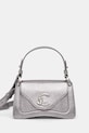 Kožená kabelka Coccinelle stříbrná E1.SSL.18.04.01