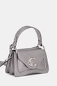 Kožená kabelka Coccinelle E1.SSL.18.04.01 stříbrná AW25