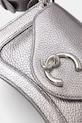 Kožená kabelka Coccinelle stříbrná E1.SSL.18.04.01