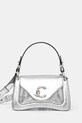 Kožená kabelka Coccinelle přírodní kůže stříbrná E1.SUB.18.04.01