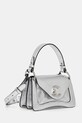 Kožená kabelka Coccinelle E1.SUB.18.04.01 stříbrná SS25