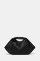 Δερμάτινη τσάντα MM6 Maison Margiela Japanese Draped Mini λείο δέρμα μαύρο SB5WD0029
