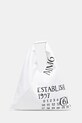 Бавовняна сумка MM6 Maison Margiela Classic Japanese Handbag надрук білий S54WD0039.T1003