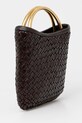 Luisa Spagnoli geantă de piele 542188 maro SS25