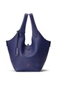 Polo Ralph Lauren torebka skórzana Tote gładkie granatowy 428938031