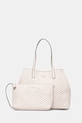 Τσάντα Guess VIKKY απομίμηση λείου δέρματος μπεζ HWQG93.18290