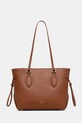 Шкіряна сумочка Guess FLORENCE лицьова шкіра коричневий HWFLNC.L5103