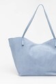 Аксессуары Двусторонняя кожаная сумка Patrizia Pepe 2B0130.L153 голубой
