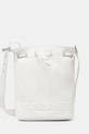 Patrizia Pepe borsa a mano in pelle pelle fiore bianco 2B0129.L113
