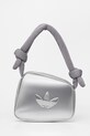 Kabelka adidas Originals AIRLINER imitácia lakovanej kože strieborná JC6016