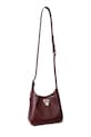 Kožená kabelka Lauren Ralph Lauren 431966750 burgundské AW25