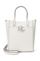 Шкіряна сумочка Lauren Ralph Lauren лицьова шкіра білий 431966760