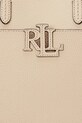 Кожаная сумочка Lauren Ralph Lauren 431966760 бежевый
