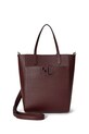 Kožená kabelka Lauren Ralph Lauren nášivka burgundské 431966760