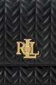 Δερμάτινη τσάντα Lauren Ralph Lauren 431966768 μαύρο