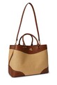 Akcesoria Lauren Ralph Lauren torebka shopper damska skórzana 431966776 brązowy
