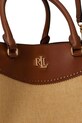 Lauren Ralph Lauren torebka shopper damska skórzana 431966776 brązowy