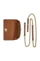 Kožená kabelka Lauren Ralph Lauren hnědá 432966784