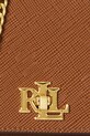 Kožená kabelka Lauren Ralph Lauren 432966784 hnědá