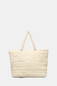 Τσάντα Nanushka SYMBOLQUILTTOTE υφασμάτινο μπεζ NU24FWBT12611