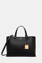 Dkny borsa a mano in pelle pelle fiore nero R44D1I53