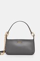 Шкіряна сумочка Dkny лицьова шкіра сірий R44EKI56