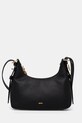 Шкіряна сумочка Dkny лицьова шкіра чорний R44EAI65